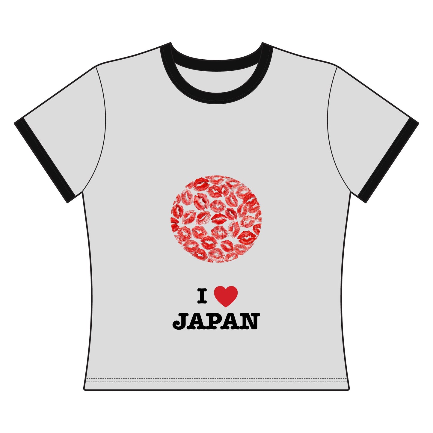I  Japan Ringer Tee — Women's Japan Travel T‑Shirt